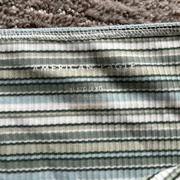 GREEN STRIPED TANKTOP - Size XL - Picture 3 of 3